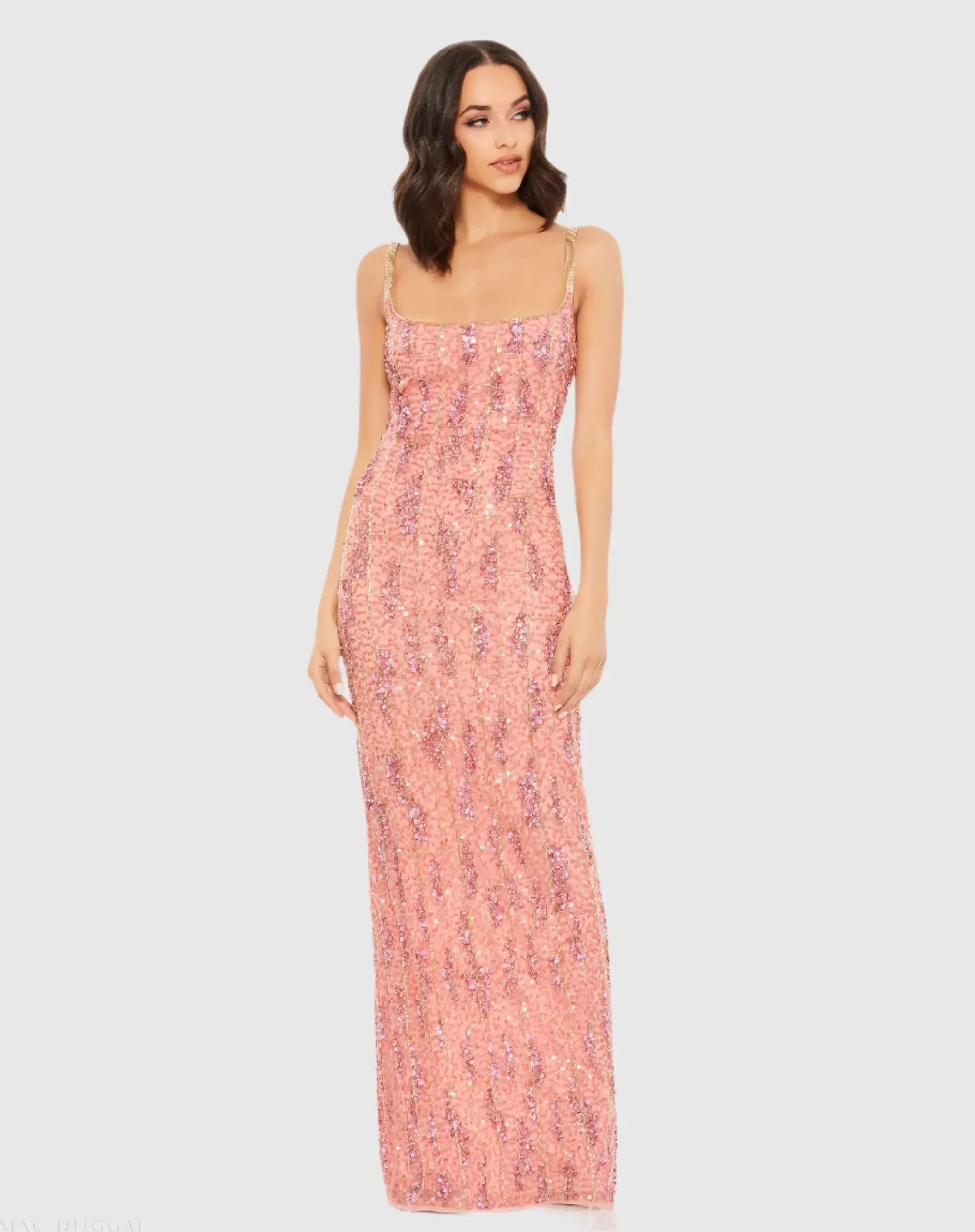 Embellished Scoop Neck Gown - Image 2