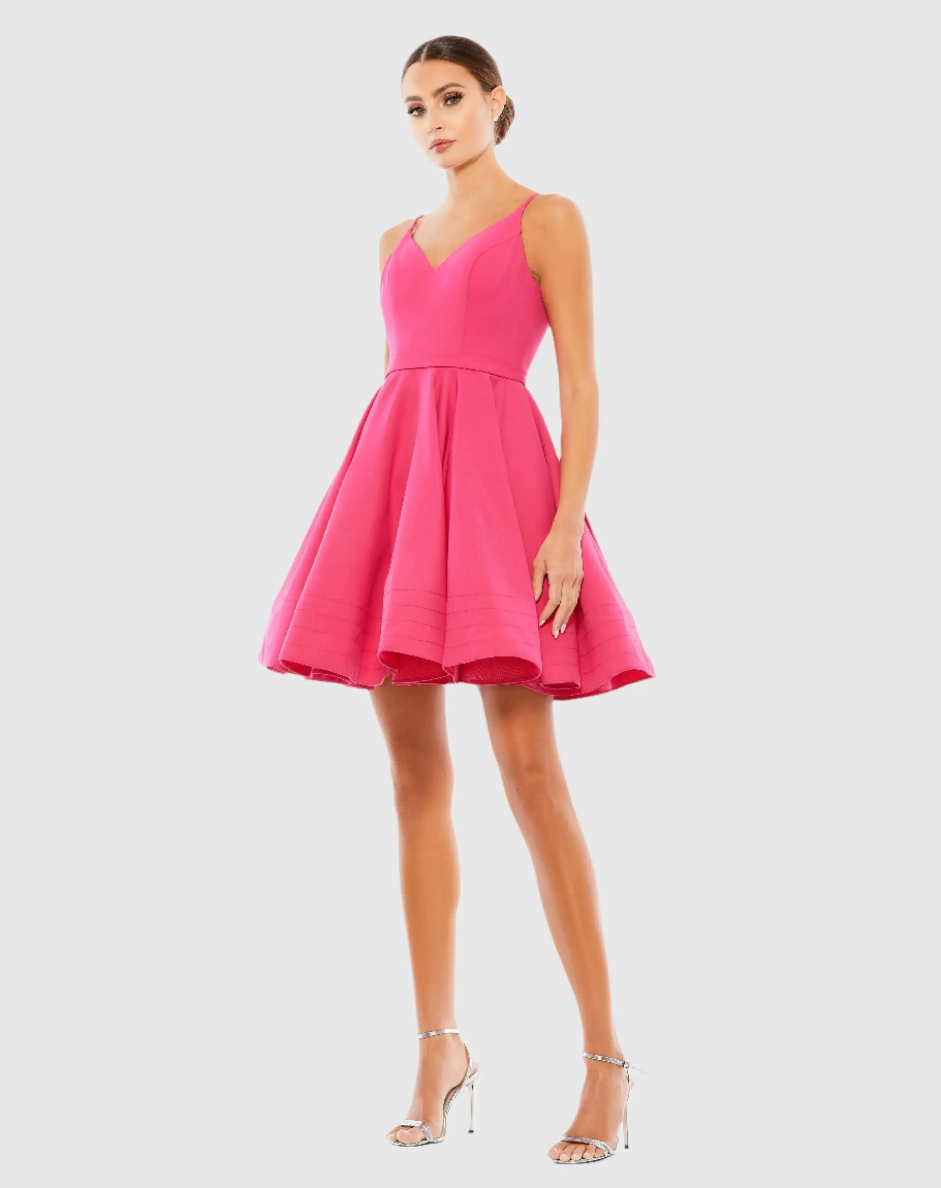 Low Back A-Line Party Dress - Image 4