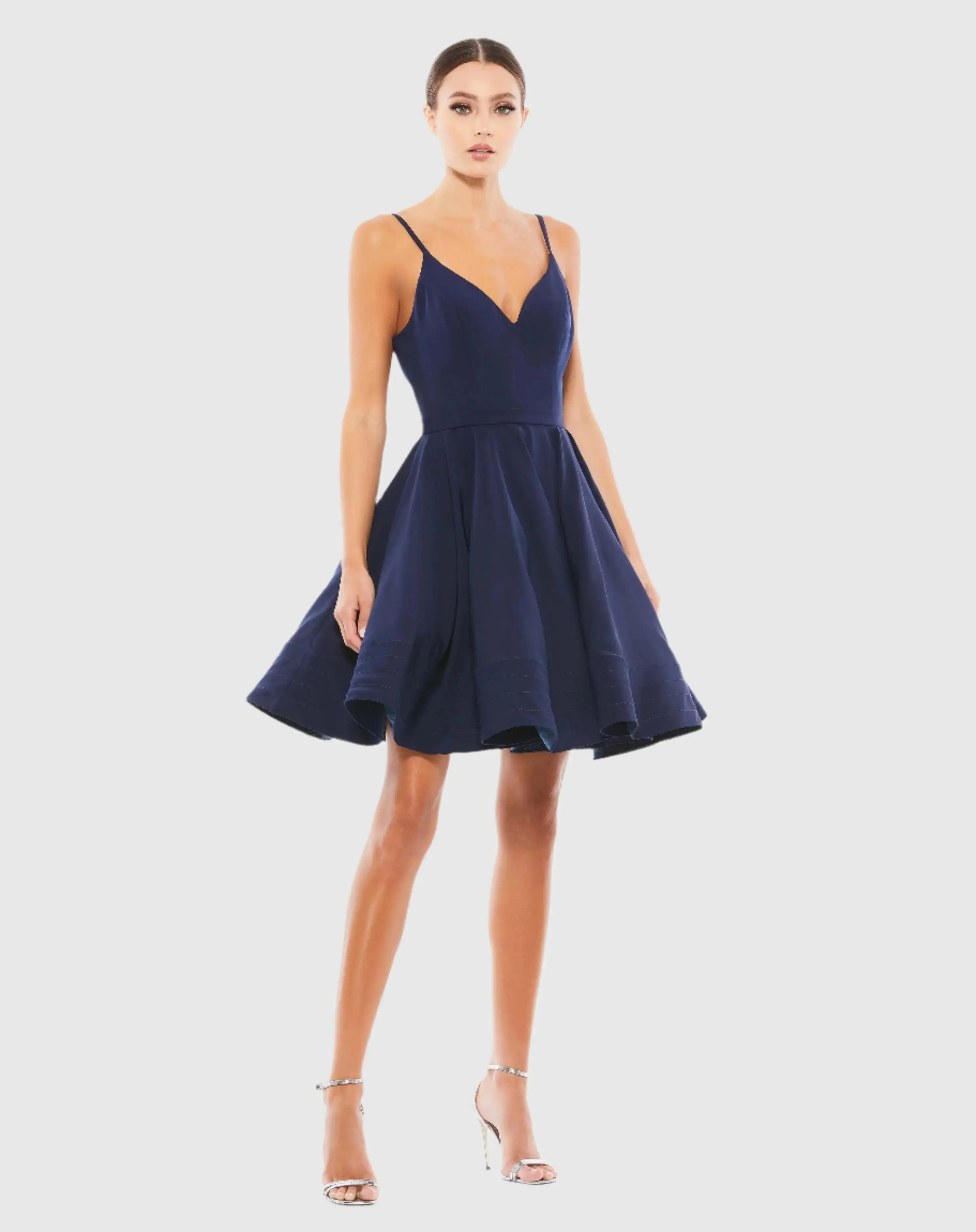 Low Back A-Line Party Dress - Image 5